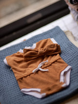 French Terry Romper & Headband Set (Sunset)