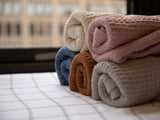 Waffle Blanket 100% Cotton (Cinnamon)