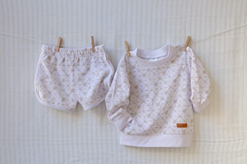 French Terry pull over set (White, Tie Dye)