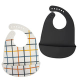 Silicone Bibs (Black/multicolor)