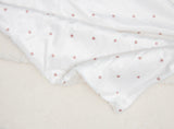 Minky Blanket (White With Pink Dots)