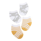 Bandanna Bib and Socks Set (Trucks and Stripes)