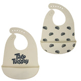 Silicone Bibs  (White & Black)