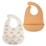 Silicone Bibs (Yellow & White)