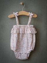 Romper & Headbands Set (Pink/Hawaiian Floral)