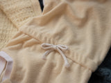 French Terry Romper & Headband Set (Light Yellow)