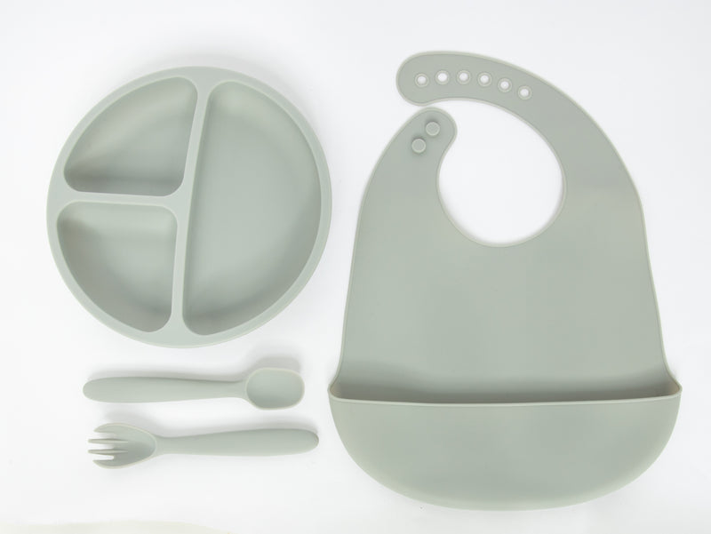 Silicone Meal Set  (Gray)