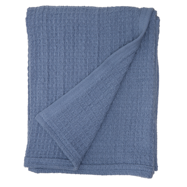 Waffle Blanket 100% Cotton (Blue)