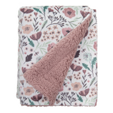 Minky Blanket (Pink With Floral)